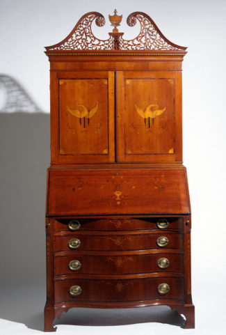 Desk and bookcase, Nathan Lombard, ca. 1805. Courtesy of Winterthur Museum.
