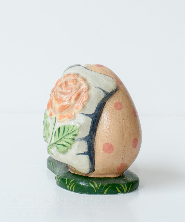 Bunny with Pink Egg and Flower