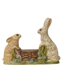 Rabbit Family around Basket