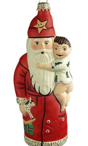 ORN #12 Starlight Father Christmas holding child