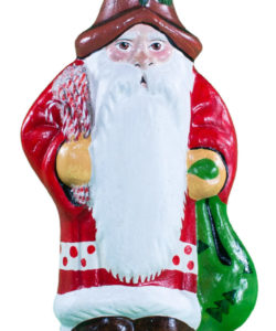 Red Santa Holding Candy Canes