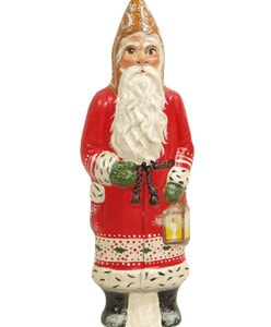 Red Father Christmas with Lantern