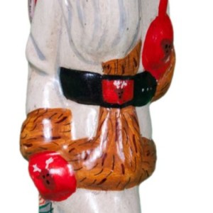 Viviennes Anniversary Father Christmas with Glass Cane