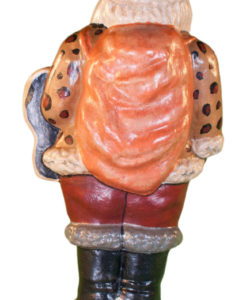 Santa with Leopard Coat