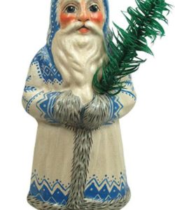 Father Christmas in Blue and White