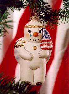 Patriotic Snow Angel Ornament