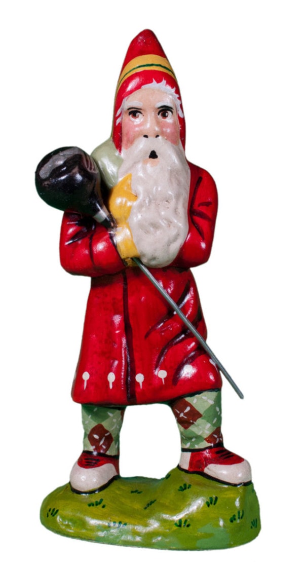 Father Christmas with Golf Club