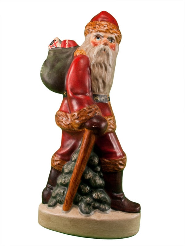 Large Father Christmas with Walking Stick