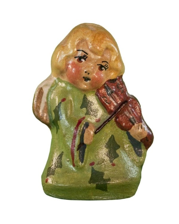 Tiny Blonde Angel with Violin