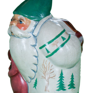 White Father Christmas with Trees