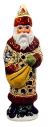 One of a Kind with mold Father Christmas with floral vine