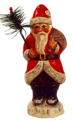 Small American Santa with Sack Marked Toys