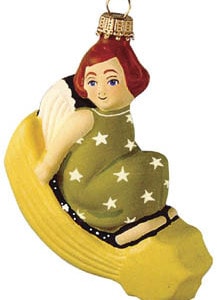 Angel on star ornament