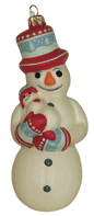 Snowman Holding Snowbaby