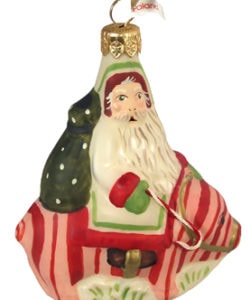 Father Christmas on Peppermint Candy Pig