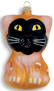 Candy Corn Kitty Ornament