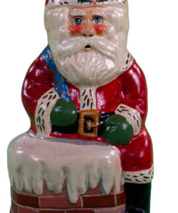 1997 Collectors Weekend Painting Sample Santa in Chimney