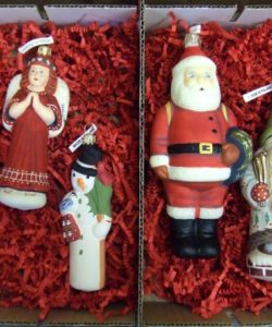 4-Pieced Boxed Ornament Set