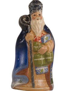 Blue St. Nicholas with Gifts