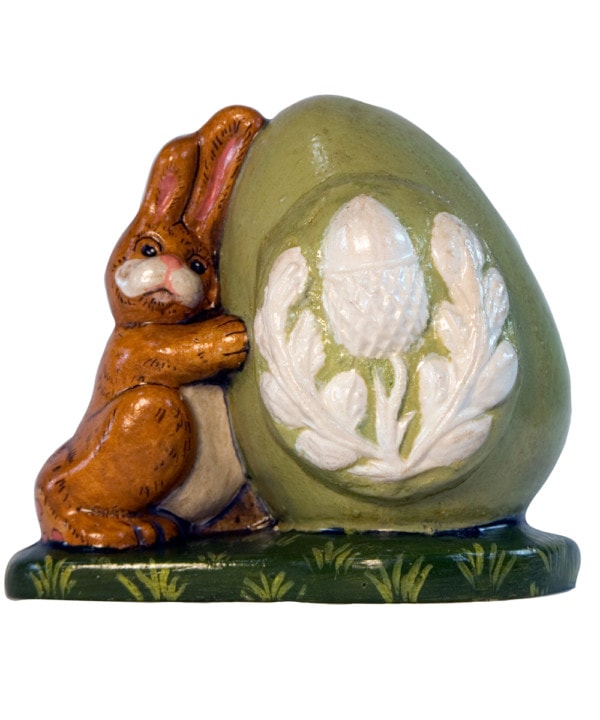 Bunny Rolling Green Egg