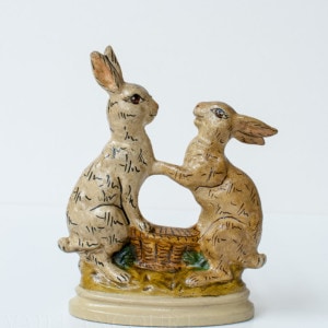 Dancing Rabbits with Basket
