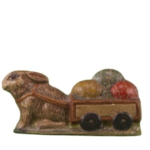 Bunny Pulling Egg Cart