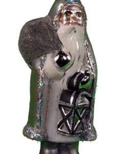 Glitz Silver Coat with Lantern