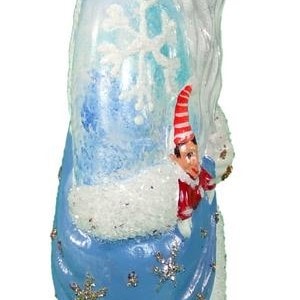 Santa with Snowflake Blue Coat