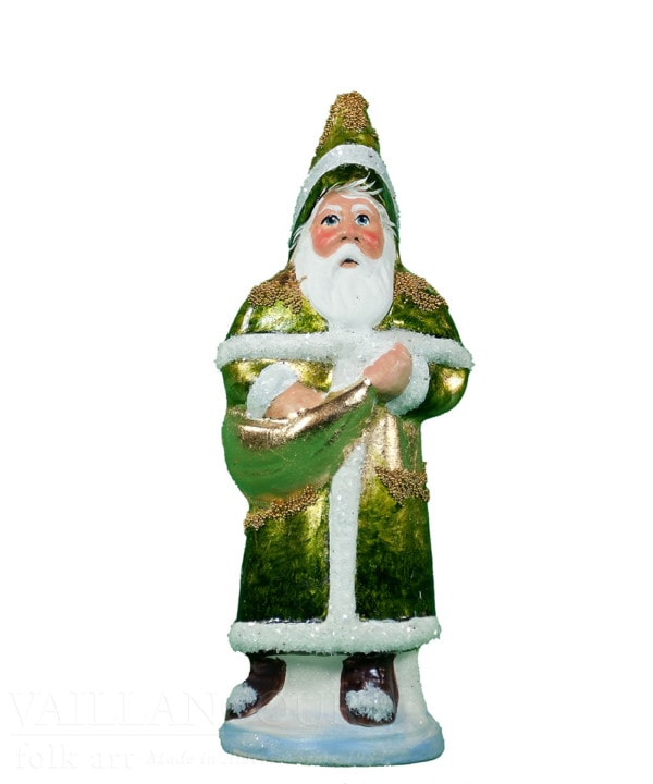 Glimmer Santa in Green Coat