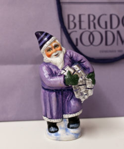 Santa with Bergdorf Goodman Giftboxes