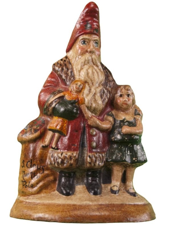 Father Christmas with Good Girl Plaque