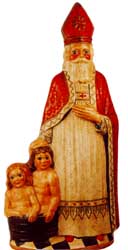 St. Nick with Two Children in Tub