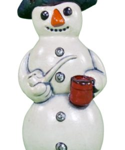 Snowman with Redware Mug