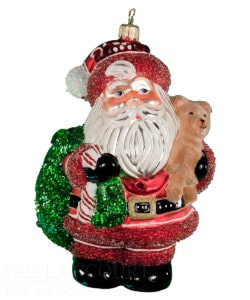 Glimmer Santa with Bear