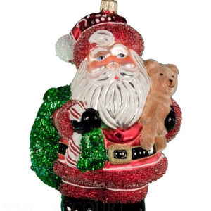 Glimmer Santa with Bear