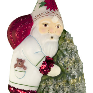 Santa with Glitter Tree