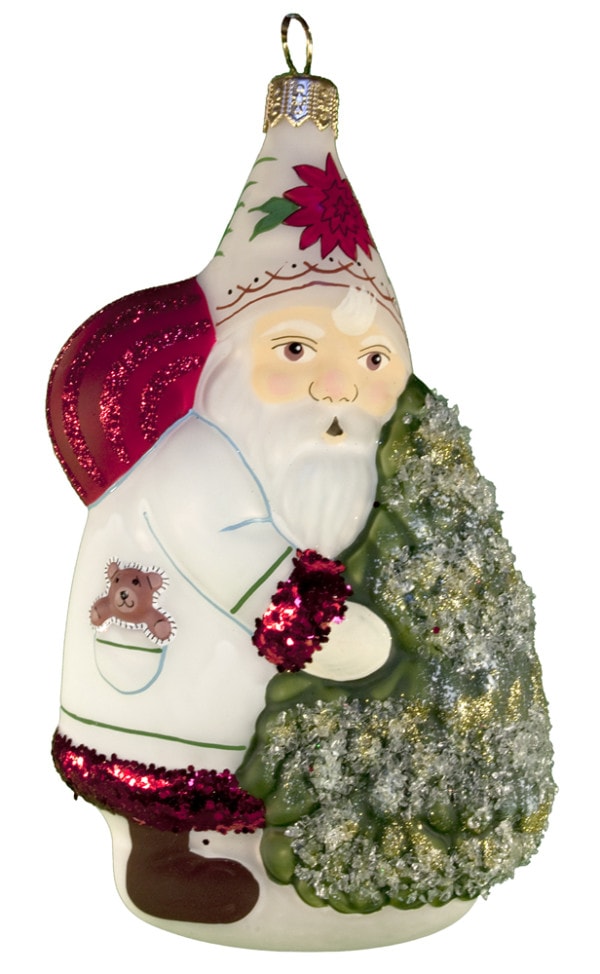Santa with Glitter Tree