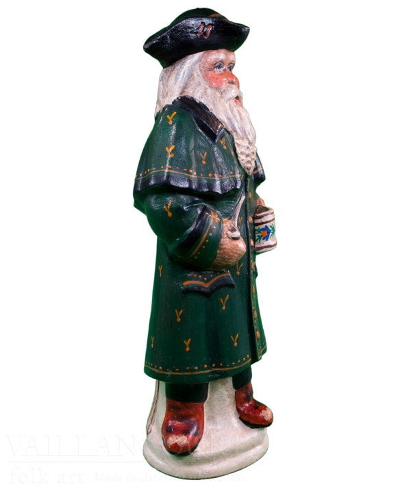 Colonial Santa in Green Coat (#16)