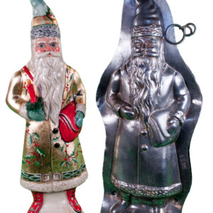 Golden Holly Santa with Mould