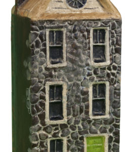 Stone House with Green Door