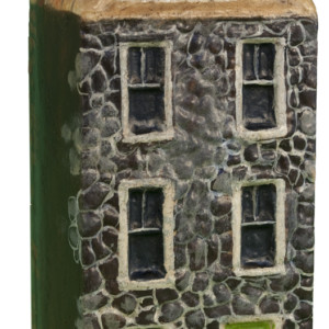 Stone House with Green Door