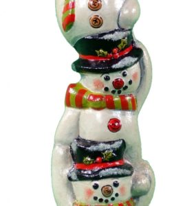 Snowman Red and Green Scarf