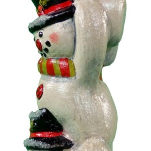 Snowman Red and Green Scarf