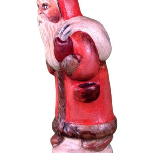 Apricot Father Christmas Hunched with White Sack