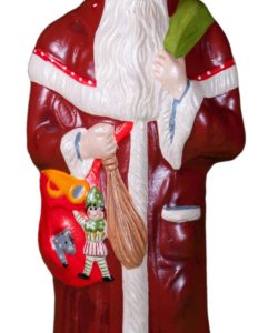 Father Christmas with Tree and Toy Sack