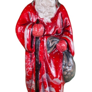 Colonial Village Red Father Christmas