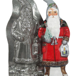 Father Christmas Holding Lantern