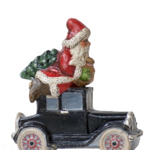Santa Riding Ford Model T