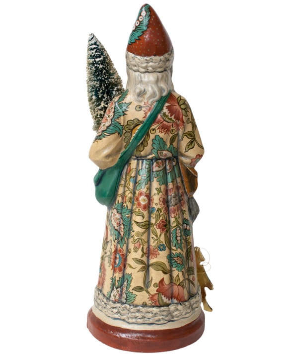 Floral Father Christmas with Marionette