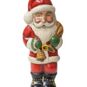 Santa with Bell and Glasses